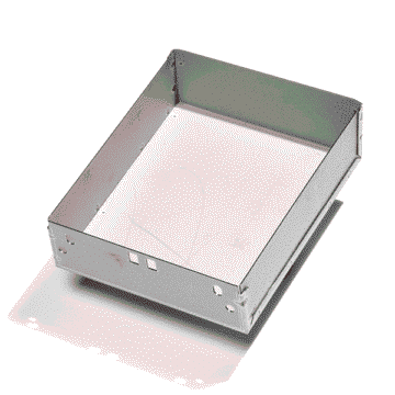 Asklåda utan frontpanel